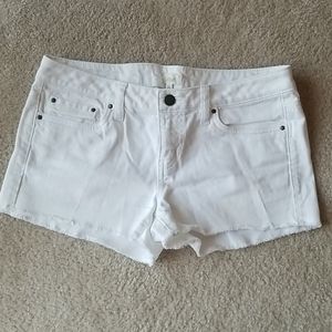 Aerie by American Eagle White Denim Shorts